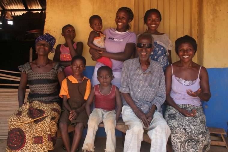 Kwame with his family