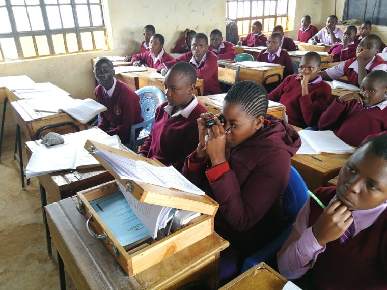 Little girl in Kenya is screened through PEEK project and received help through Operation Eyesight support