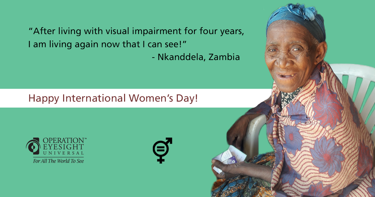Zambian woman receives sight restoring surgery through Operation Eyesight