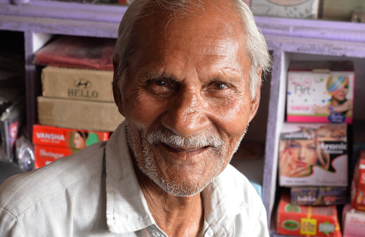 Portrait of a senior man, smiling at the camera